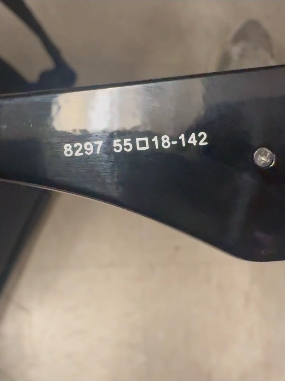 Prada Black Sunglasses Arms with Silver Rivet Detail